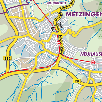 Übersichtsplan Metzingen