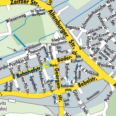 Stadtplan Meuselwitz