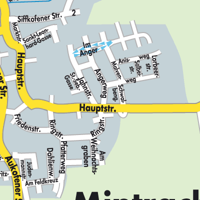 Stadtplan Mintraching