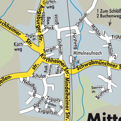 Stadtplan Mittelneufnach
