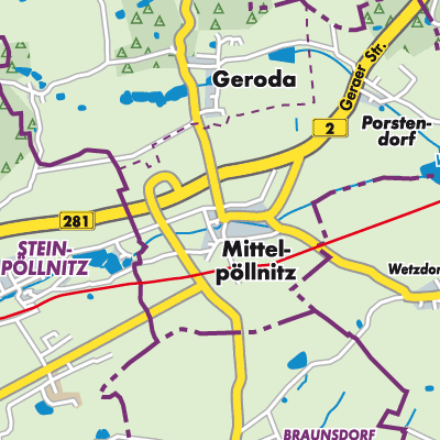 Übersichtsplan Mittelpöllnitz