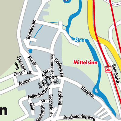 Stadtplan Mittelsinn
