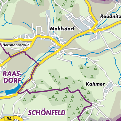 Übersichtsplan Mohlsdorf-Teichwolframsdorf