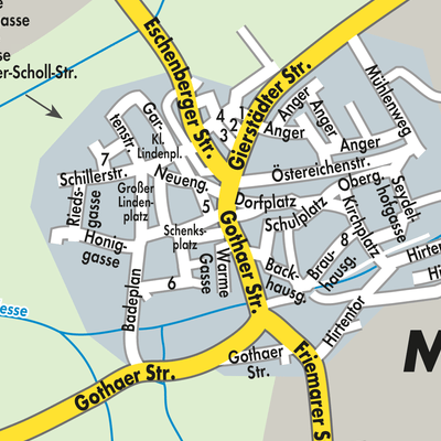 Stadtplan Molschleben