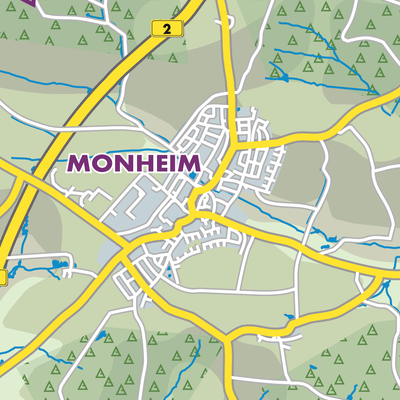 Übersichtsplan Monheim
