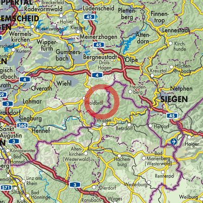 Landkarte Morsbach