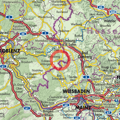 Landkarte Mudershausen
