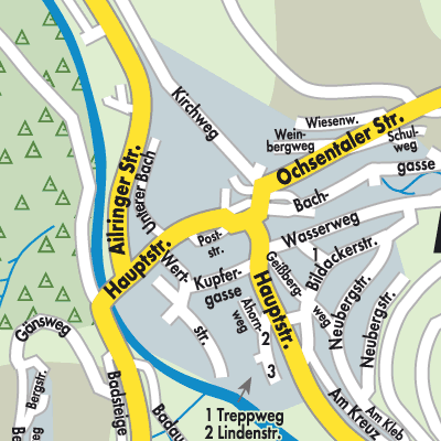 Stadtplan Mulfingen