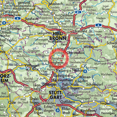 Landkarte Mundelsheim