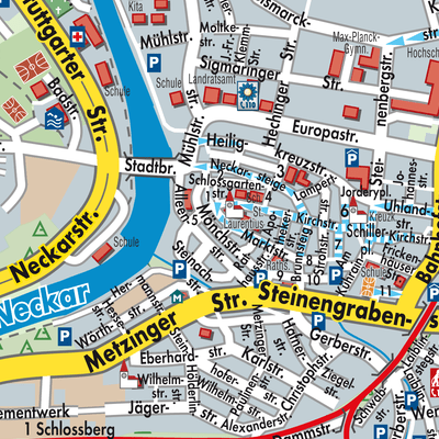 Stadtplan Nürtingen