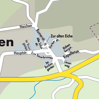 Stadtplan Neichen