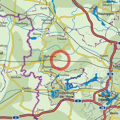 Landkarte Nennhausen