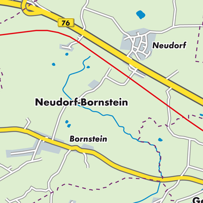 Übersichtsplan Neudorf-Bornstein