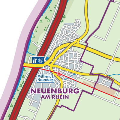 Übersichtsplan Neuenburg am Rhein