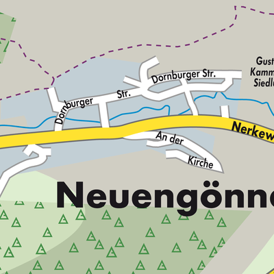 Stadtplan Neuengönna