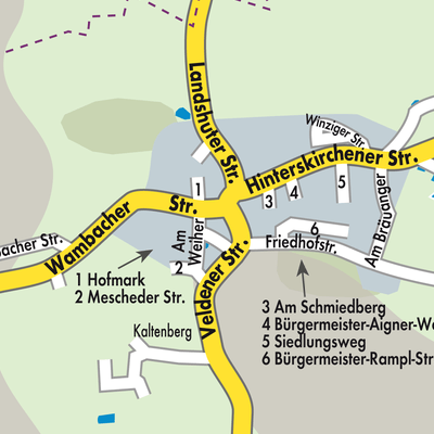 Stadtplan Neufraunhofen