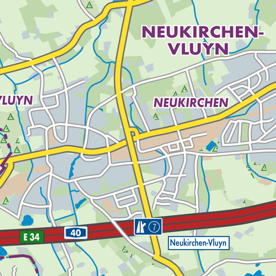 Übersichtsplan Neukirchen-Vluyn