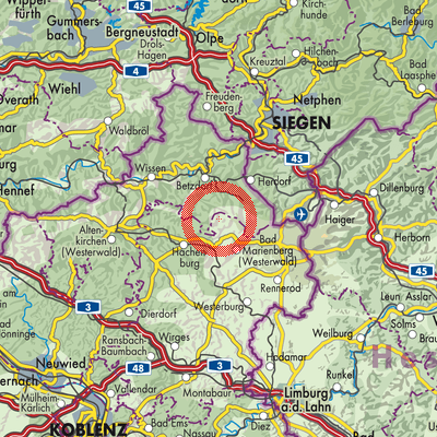 Landkarte Neunkhausen
