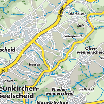 Übersichtsplan Neunkirchen-Seelscheid
