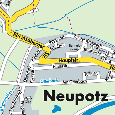 Stadtplan Neupotz