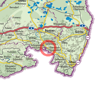 Landkarte Neusalza-Spremberg
