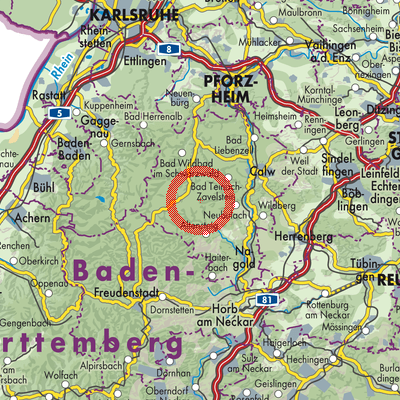 Landkarte Neuweiler