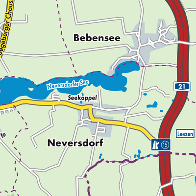 Übersichtsplan Neversdorf