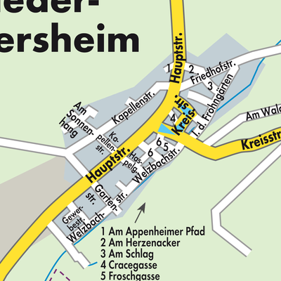 Stadtplan Nieder-Hilbersheim