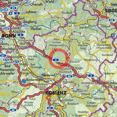 Landkarte Niederhofen