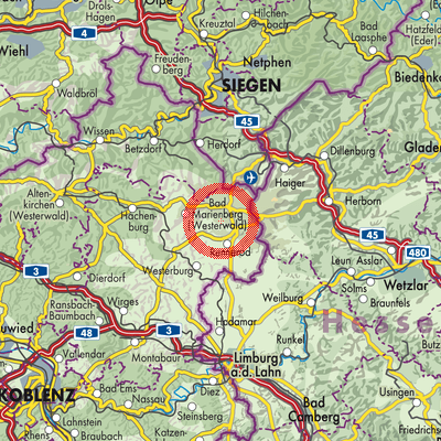 Landkarte Niederroßbach