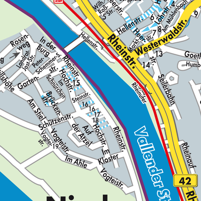 Stadtplan Niederwerth