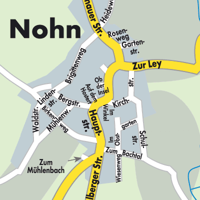 Stadtplan Nohn