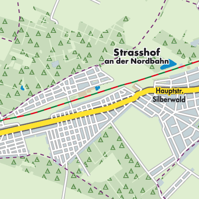 Übersichtsplan Strasshof an der Nordbahn