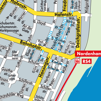 Stadtplan Nordenham