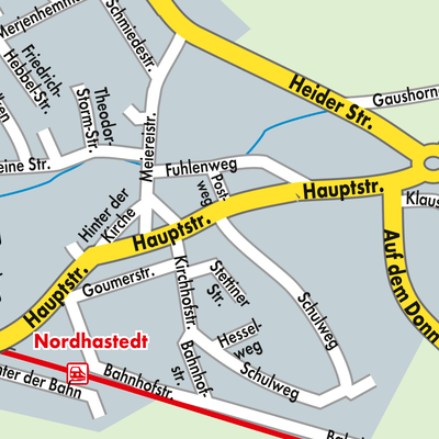 Stadtplan Nordhastedt