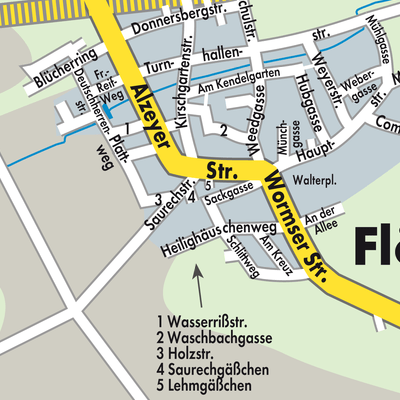 Stadtplan Ober-Flörsheim