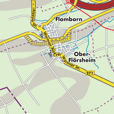 Übersichtsplan Ober-Flörsheim