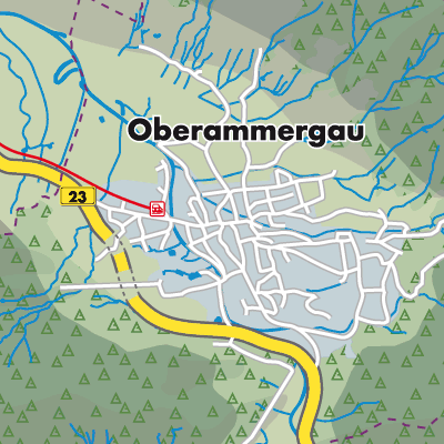 Übersichtsplan Oberammergau