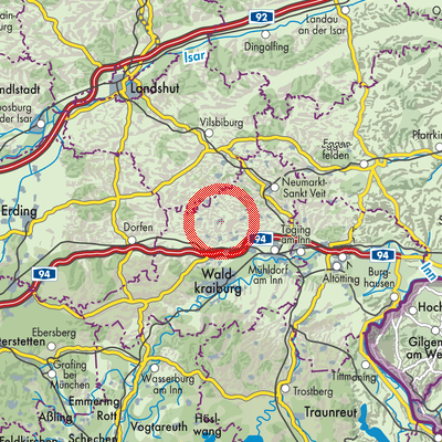 Landkarte Oberbergkirchen