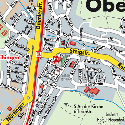 Stadtplan Oberboihingen