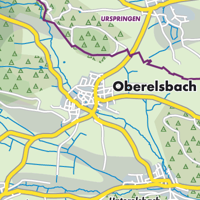 Übersichtsplan Oberelsbach