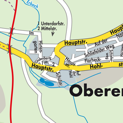 Stadtplan Obererbach