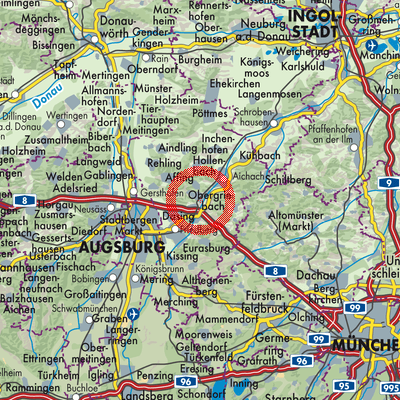 Landkarte Obergriesbach