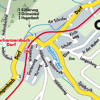 Stadtplan Oberharmersbach