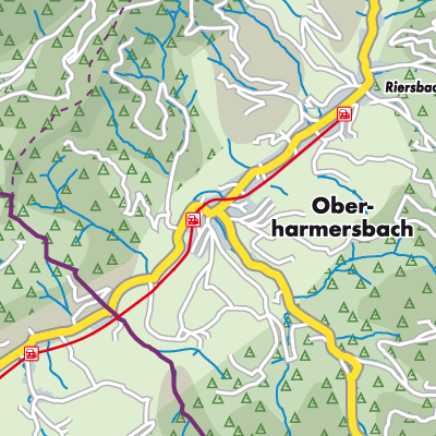 Übersichtsplan Oberharmersbach