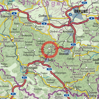 Landkarte Oberhof
