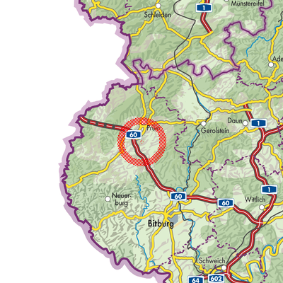 Landkarte Oberlauch