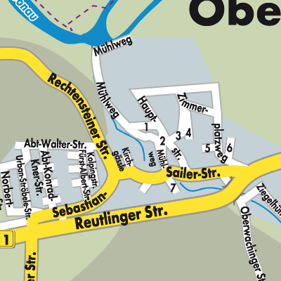 Stadtplan Obermarchtal