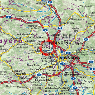 Landkarte Obermichelbach