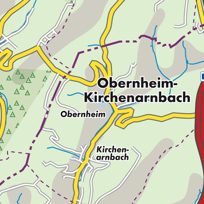Übersichtsplan Obernheim-Kirchenarnbach